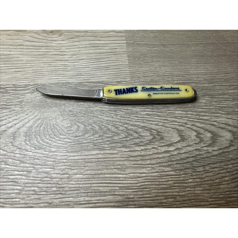 VTG.  2 BLADE KNIFE‎ ADVERTISING SENTER-SANDERS TRACTOR CORPORATION "THANKS" - Picture 6 of 11